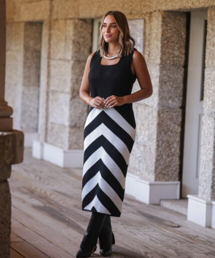 Vestido zig zag